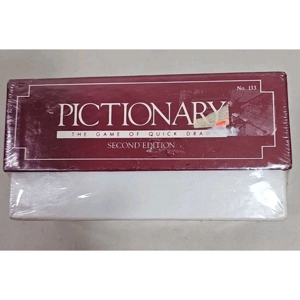 Pictionary Second 1987 Edition Game Card‎ Set New Vintage SEALED